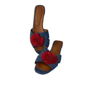 Chie Mihara for Anthropologie Polka Dot Floral Sandals - EU 41.5 - Rare Luxury